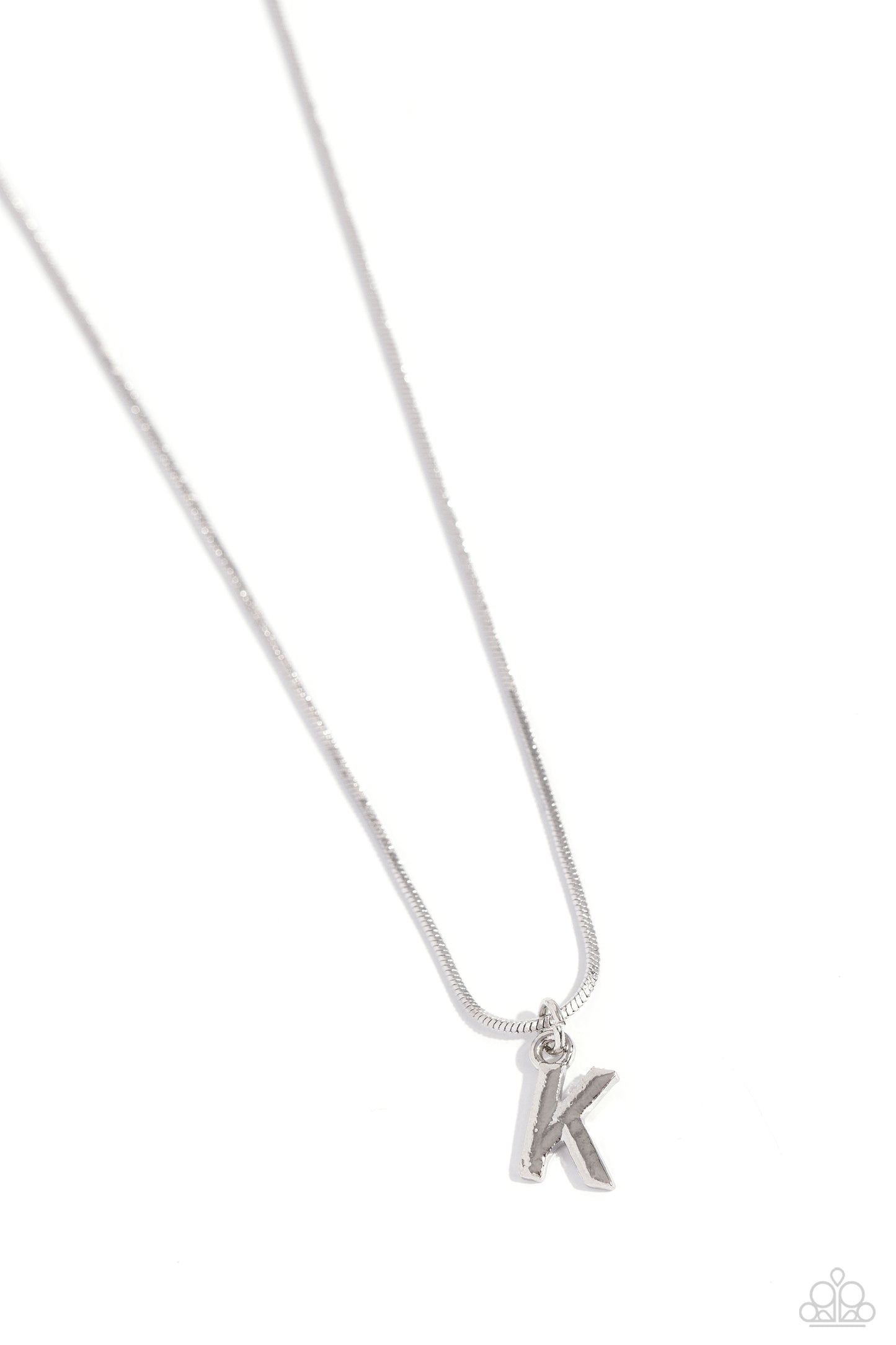 Seize the Initial - K - Silver Necklace