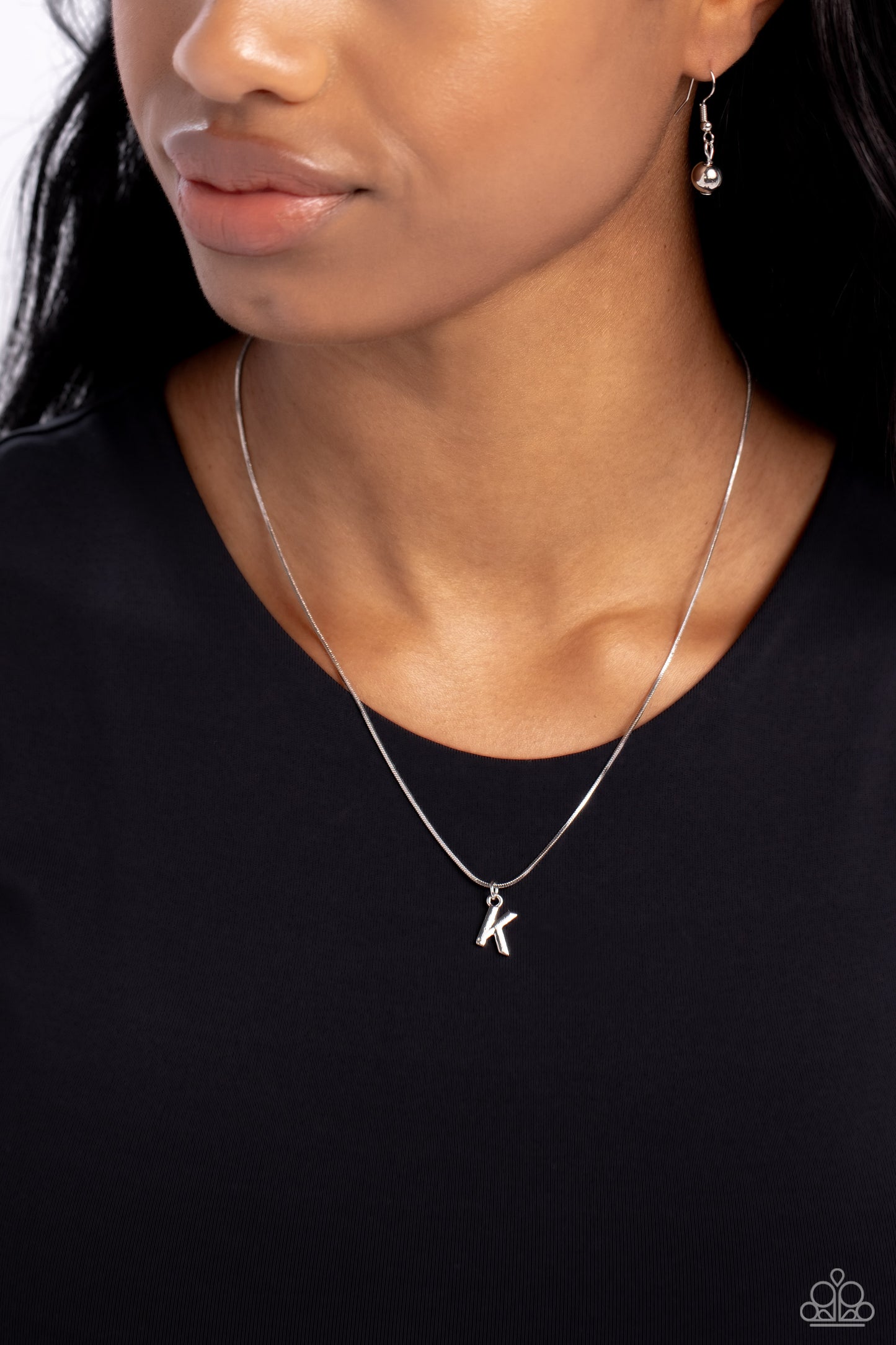 Seize the Initial - K - Silver Necklace