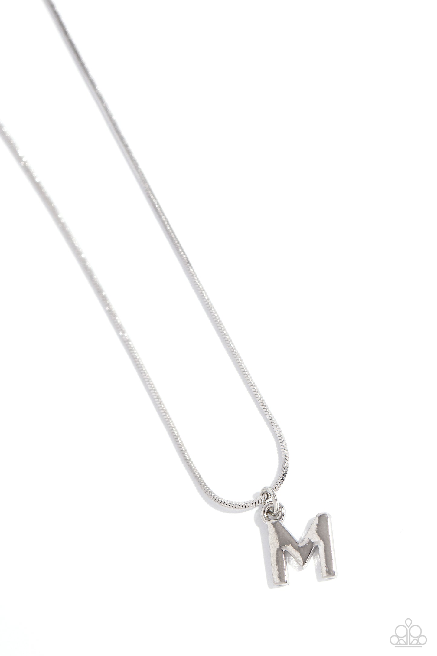 Seize the Initial - M - Silver Necklace