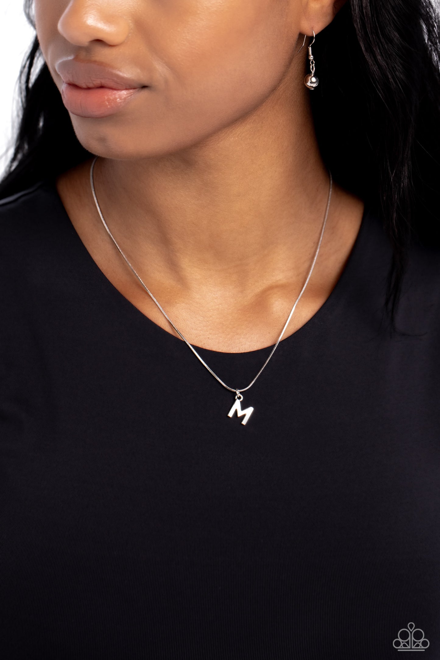 Seize the Initial - M - Silver Necklace