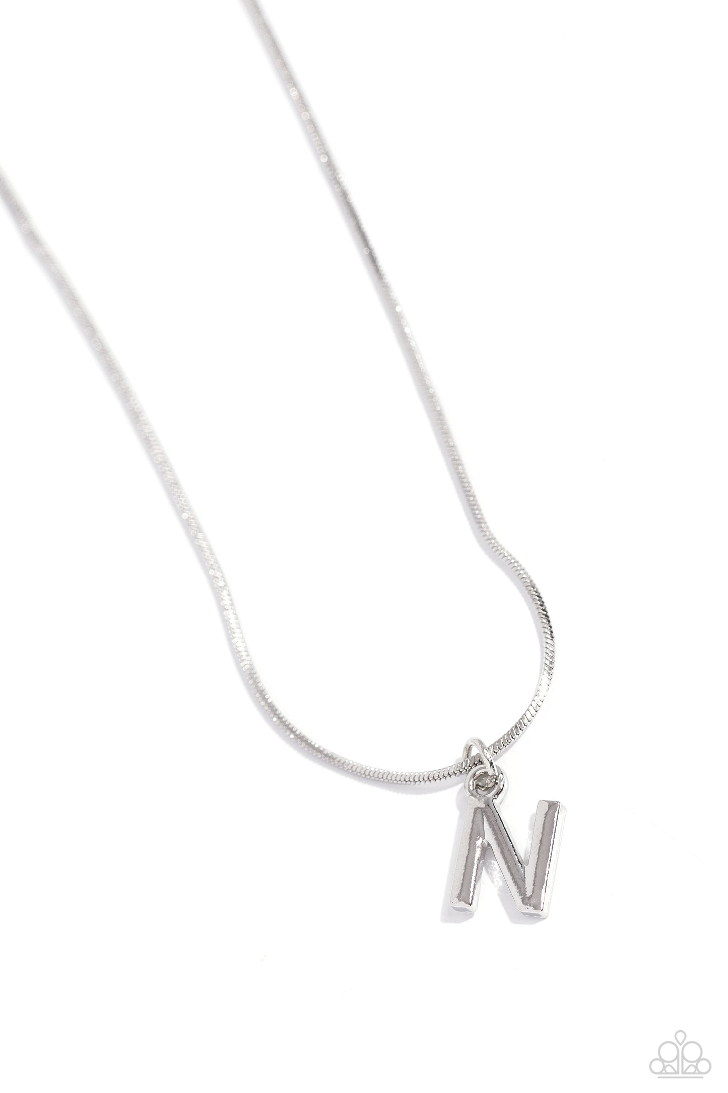 Seize the Initial - N - Silver Necklace