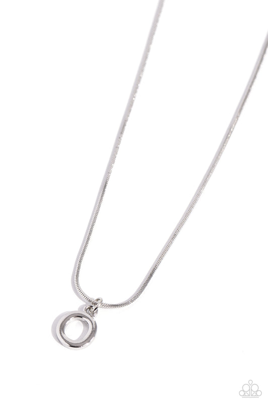 Seize the Initial - O - Silver Necklace