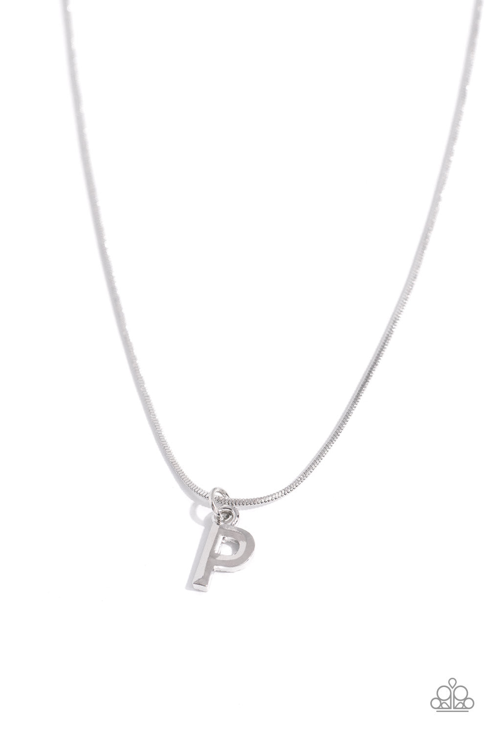 Seize the Initial - P - Silver Necklace