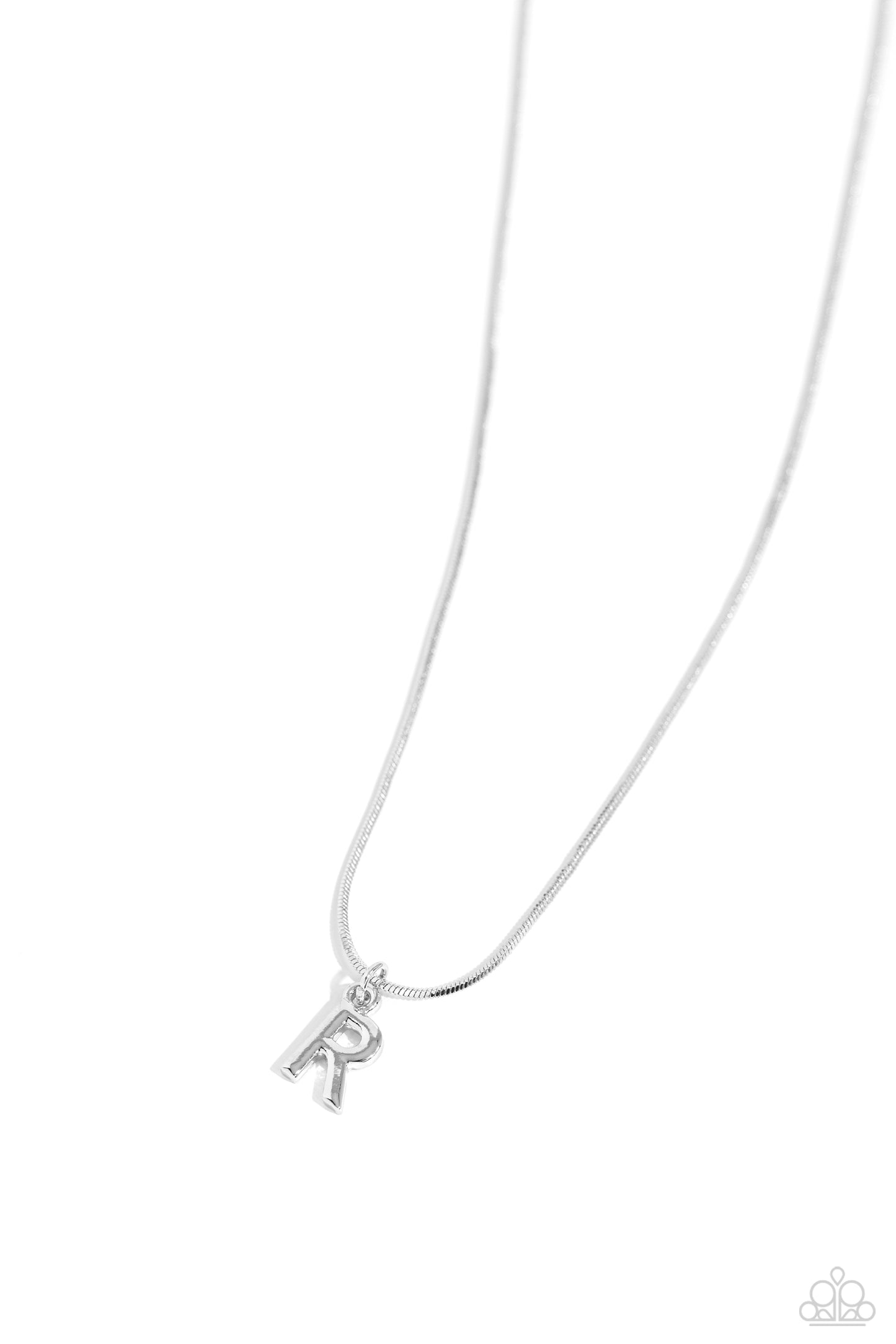 Seize the Initial - R - Silver Necklace