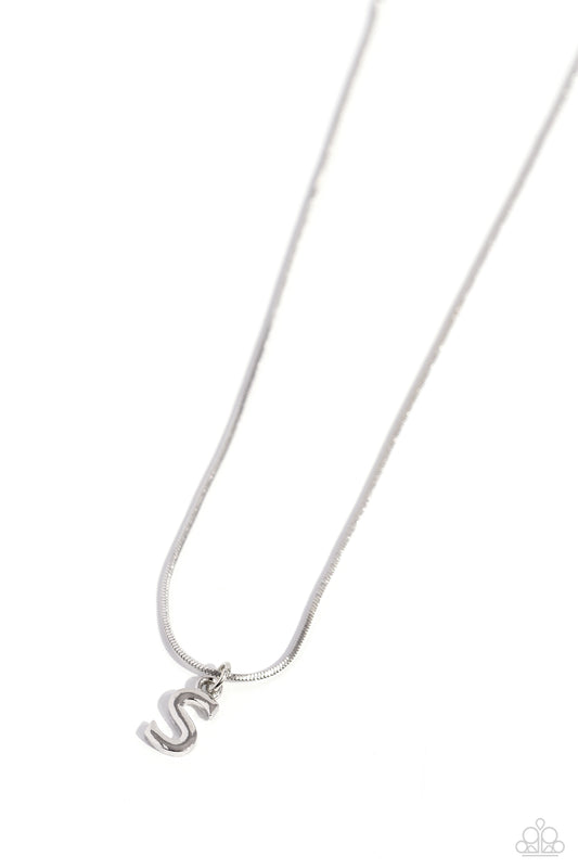 Seize the Initial - S - Silver Necklace
