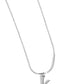 Seize the Initial - V - Silver Necklace
