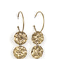 Sending Shock Waves - Brass Earring