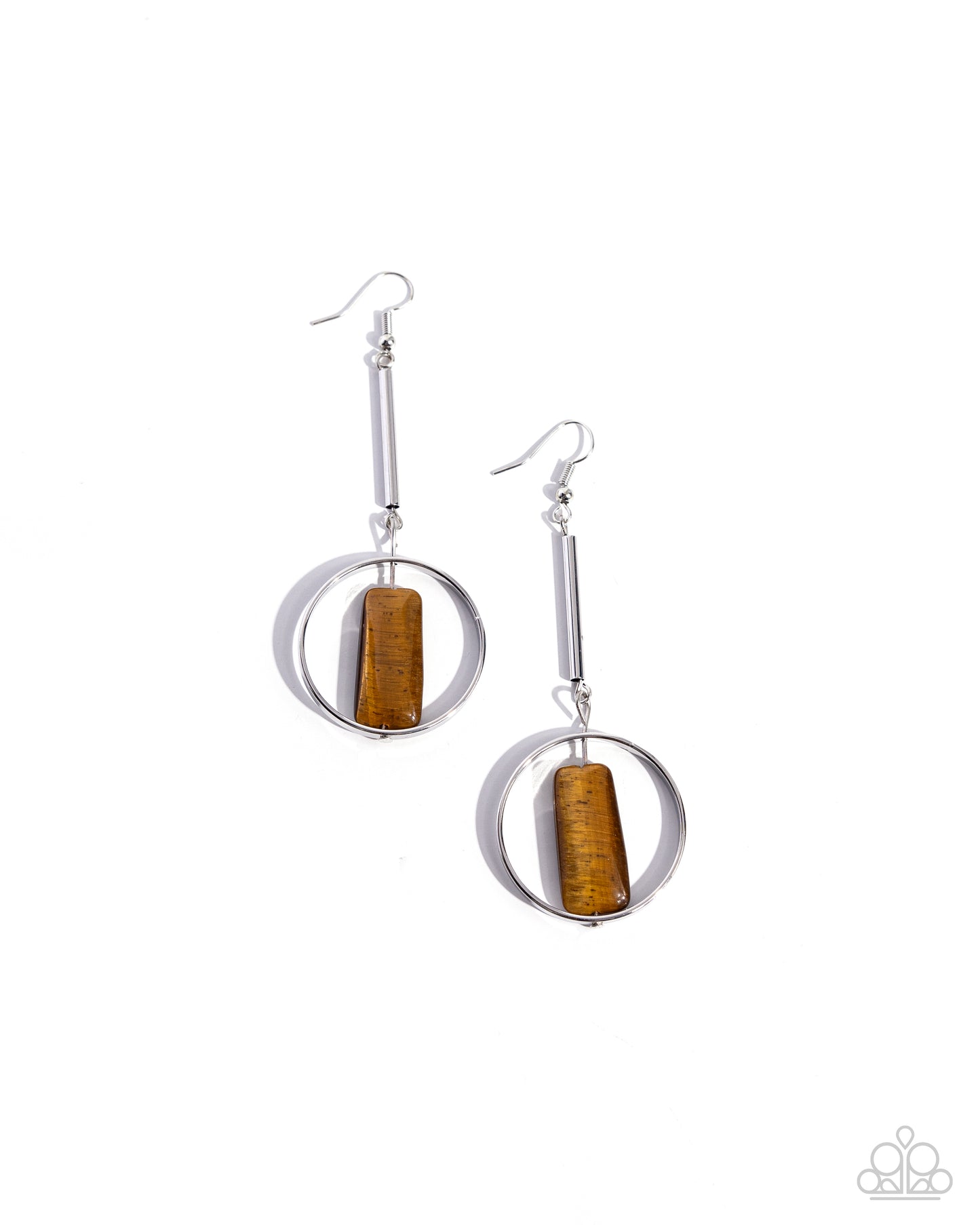 Serendipitous Stones - Brown Earring