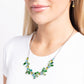 Serene Statement - Green Necklace