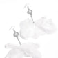 Seriously Sheer - White Earring