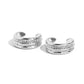 Serrated Season - Silver Earring
