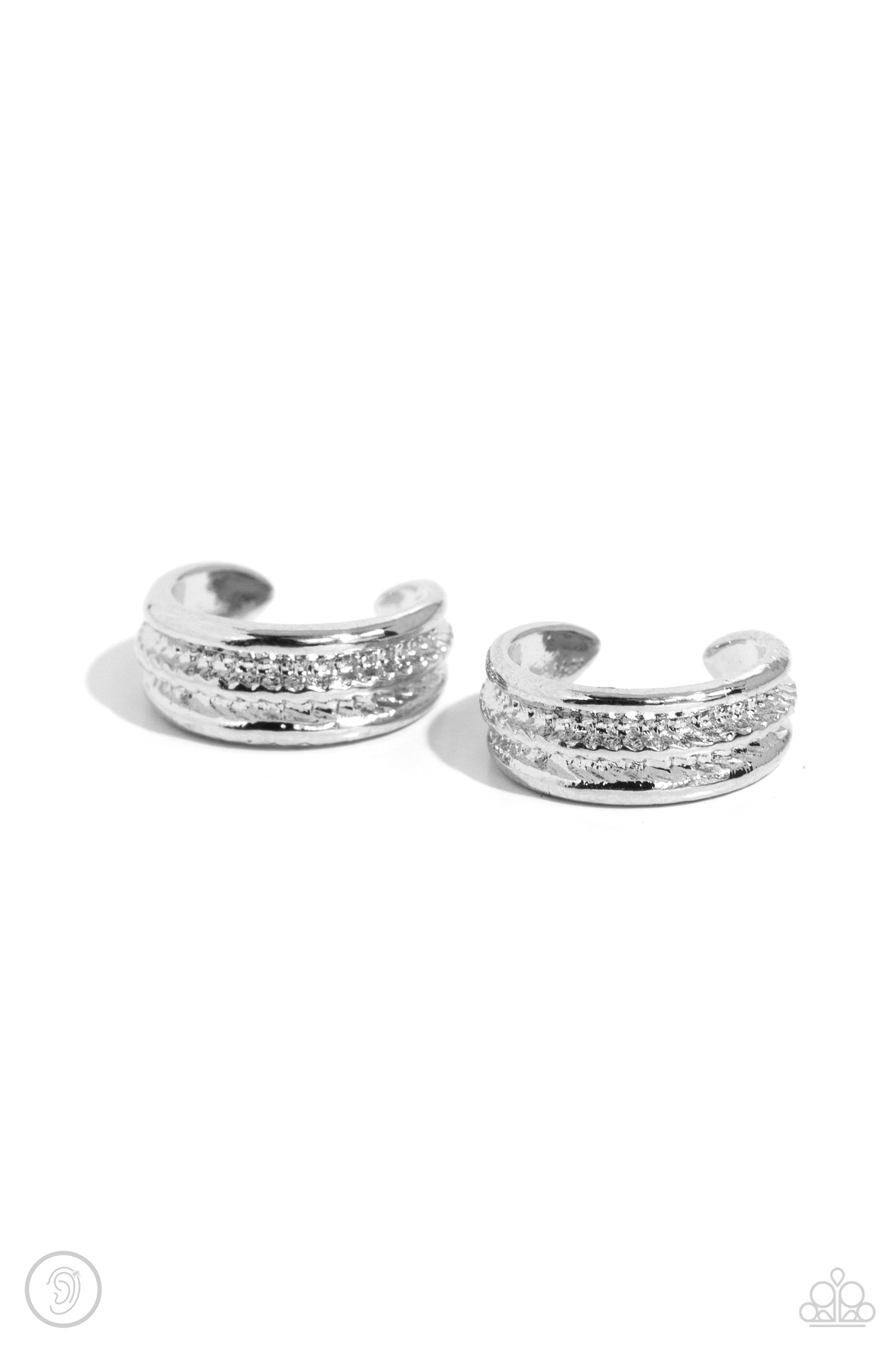 Serrated Season - Silver Earring