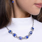 Serrated Sensation - Blue Necklace