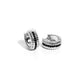 Serrated Shimmer - Black Earring