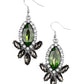 Serving Up Sparkle - Green Earring
