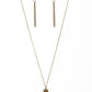 Set in GEMSTONE - Brass Necklace