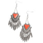Shady Oasis - Orange Earring