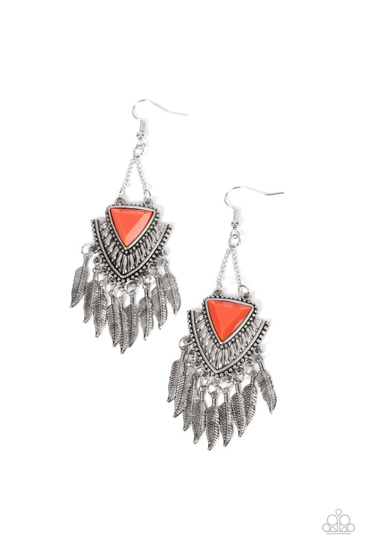 Shady Oasis - Orange Earring
