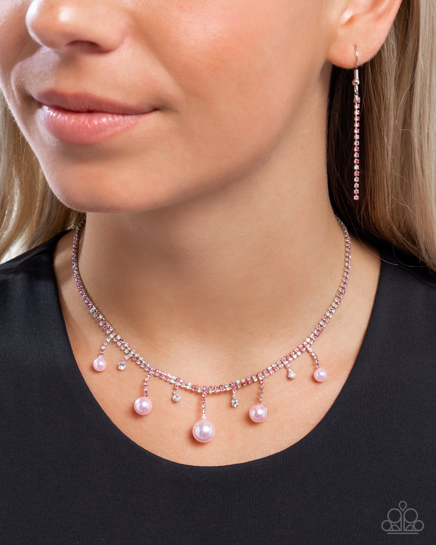 Shimmery Safeguard - Pink Necklace
