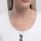 Shimmery Salamander - Green Necklace
