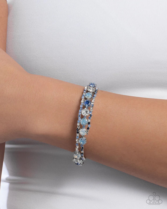 Shimmery Sample  - Blue Bracelet