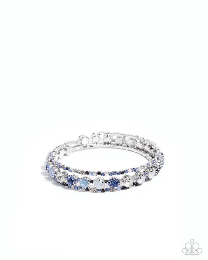 Shimmery Sample  - Blue Bracelet