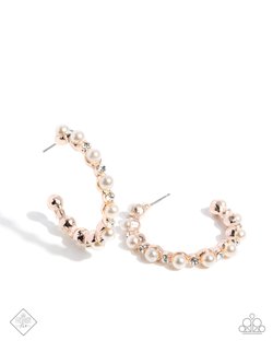 Shimmery Scope - Rose Gold Earring
