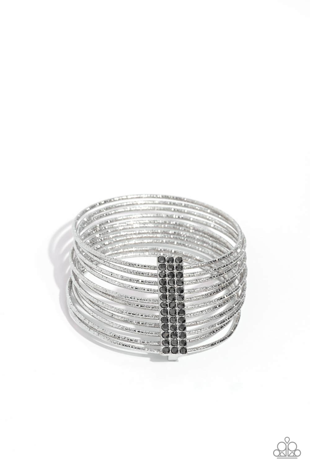 Shimmery Silhouette - Silver Bracelet