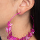 Shimmery Swarm - Pink Earring