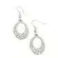 Showroom Sizzle - White Earring