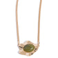 Sideways Shimmer - Green Necklace