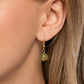 Sideways Shimmer - Green Necklace