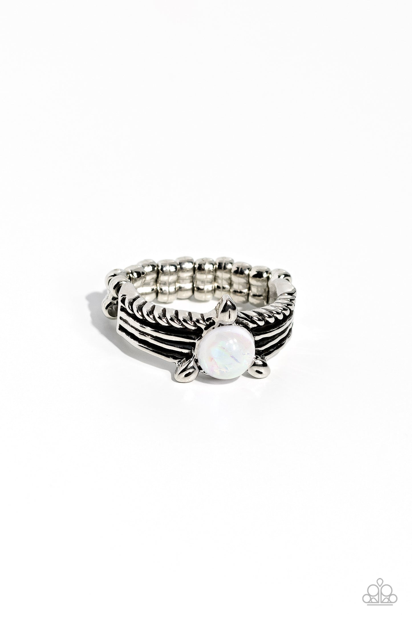 Sinuous Spotlight - White Ring