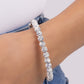 Sinuous Stones - White Bracelet