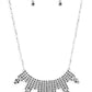 Skyscraping Sparkle - Silver Necklace