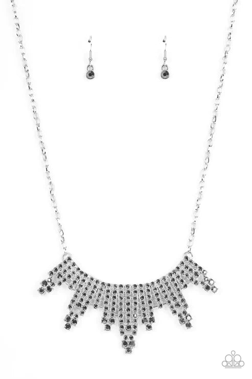 Skyscraping Sparkle - Silver Necklace