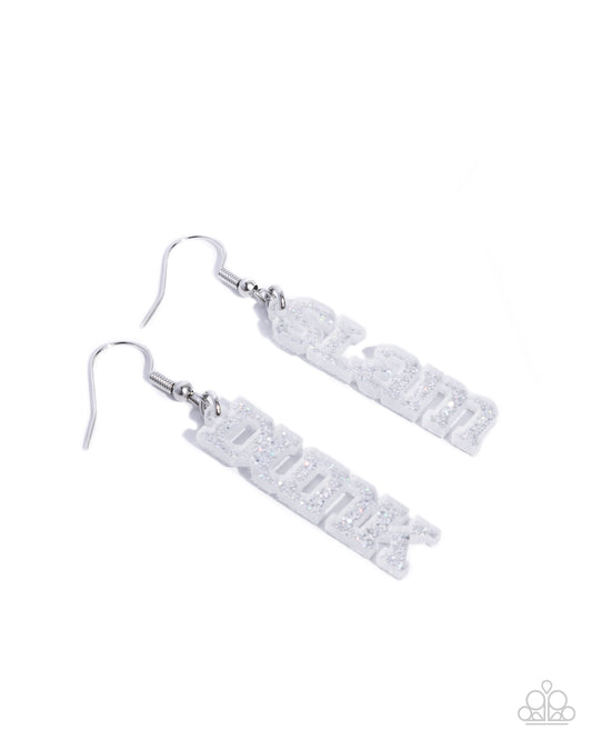 Slam Dunk Statement - Silver Earring