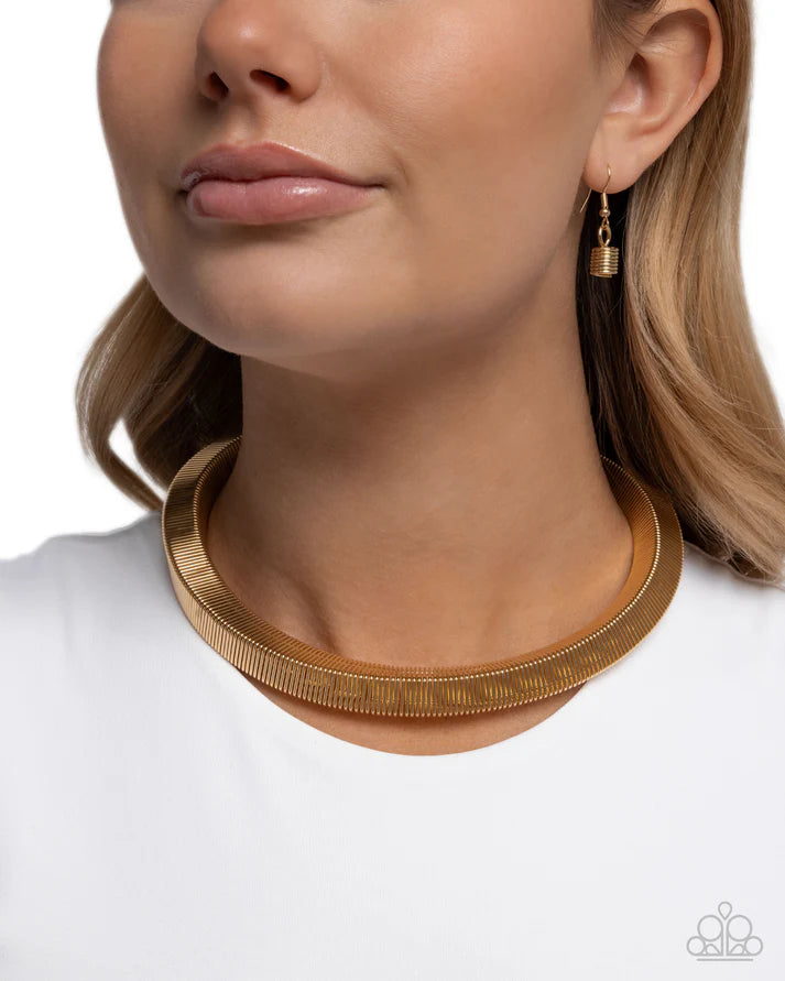 Sleek Suite  - Gold Necklace