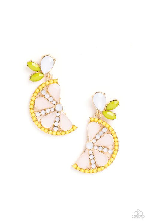 Slice of Summer - Yellow Earring