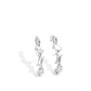 Sliding Shimmer - White Earring