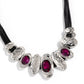 Sliding Splendor - Pink Necklace