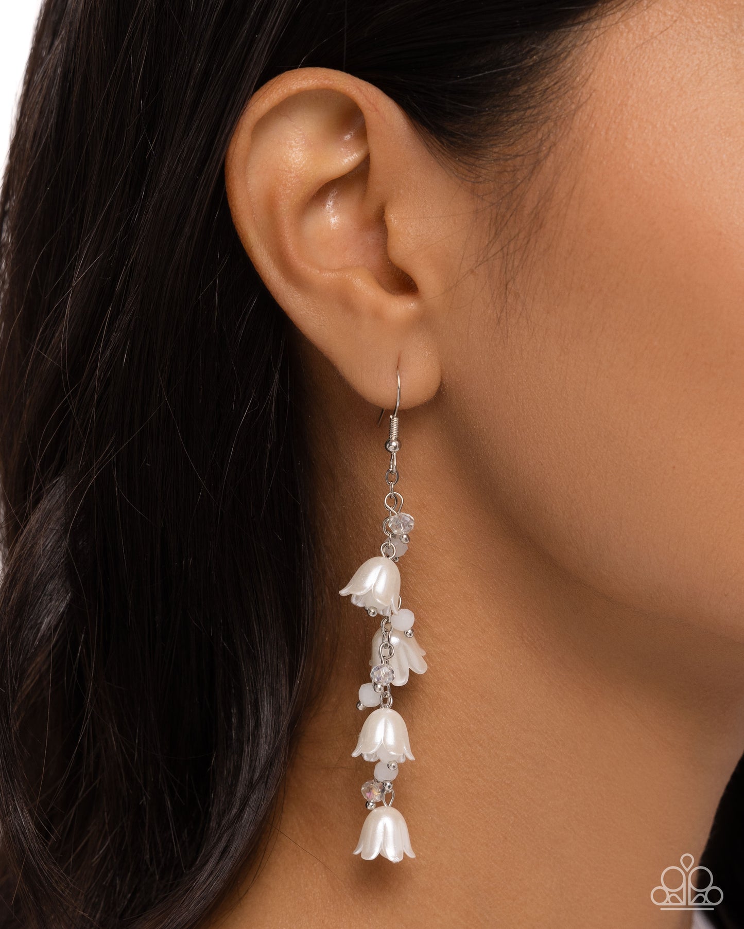 Snow Drops - White Earring