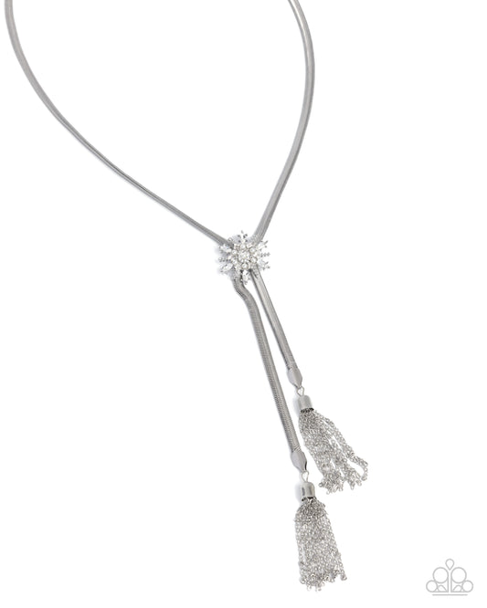 Snowflake Season - White Necklace