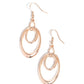 So Oval-Rated - Rose Gold Earring