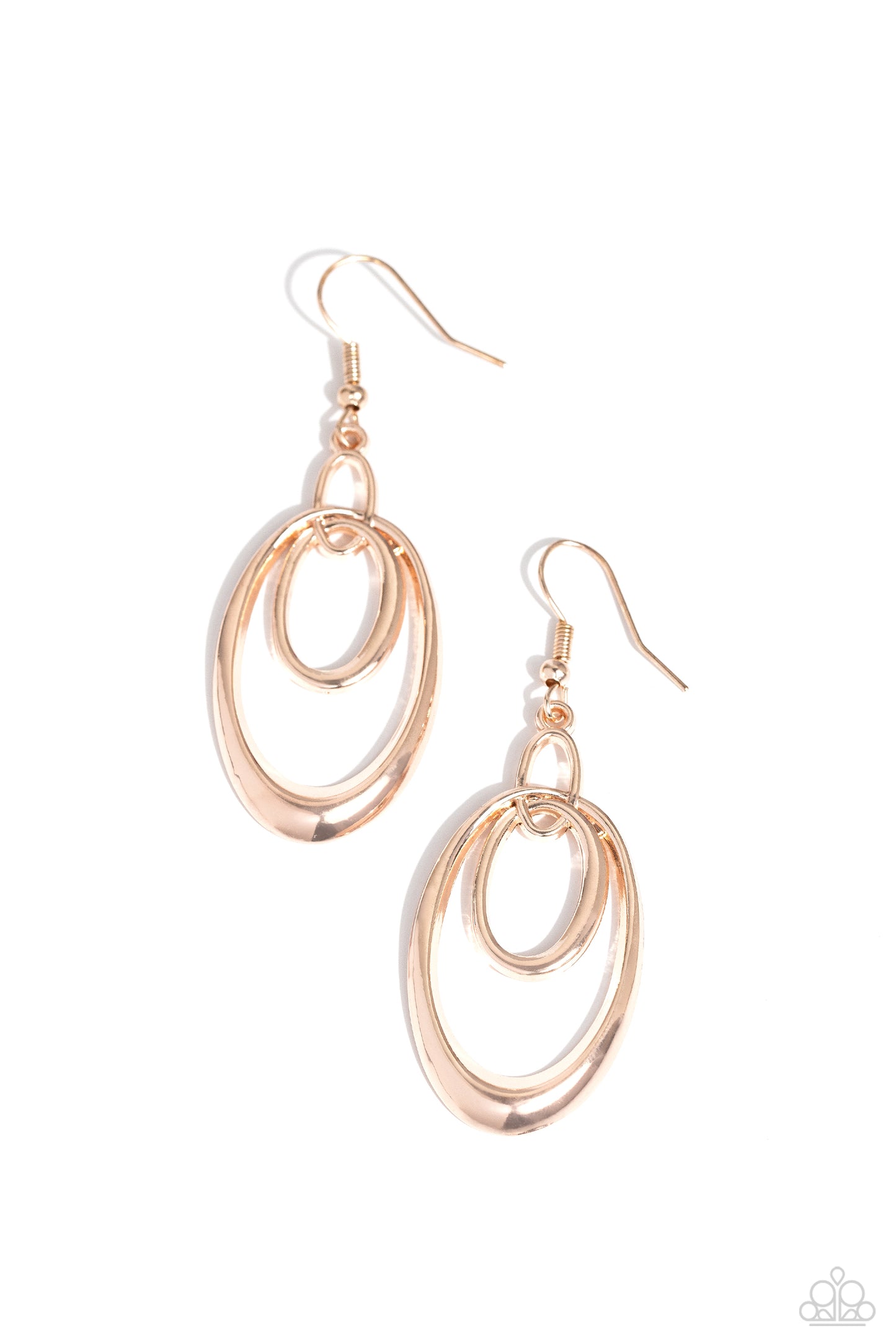 So Oval-Rated - Rose Gold Earring
