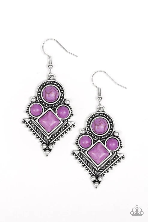 So Sonoran - Purple Earring