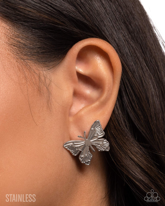 Soaring Sensation - Silver Earring