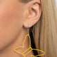 Soaring Silhouettes - Yellow Earring