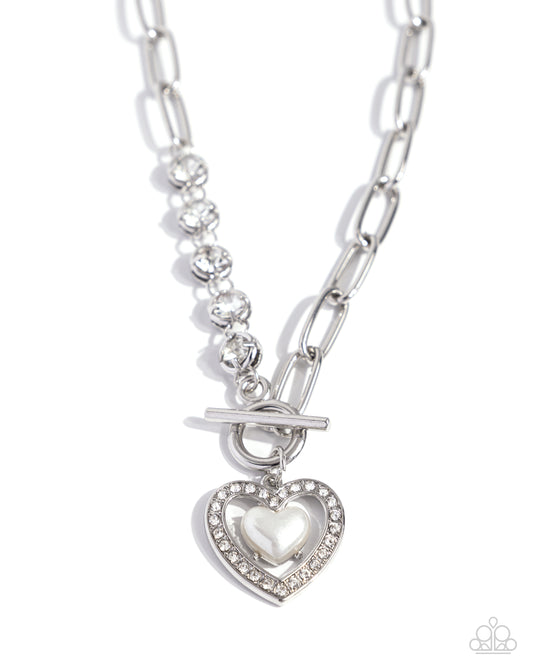 Soft-Hearted Style - White Necklace