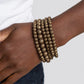 Sonoran Stripes - Brass Bracelet